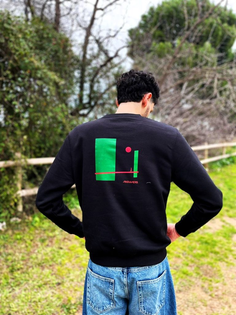 anduvers sudadera unisex city trasera