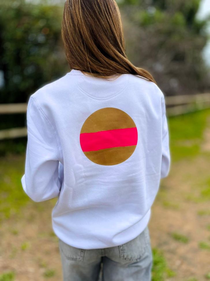 anduvers unisex sudadera planet blanca trasera